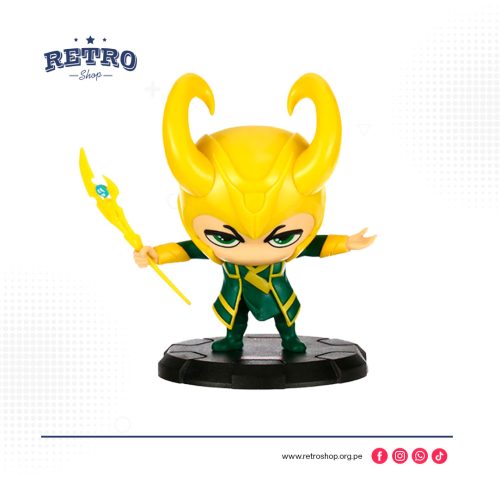 Figura decorativa #loki El Dios de las Mentiras. Autorizado oficialmente por Disney Marvel, diseñado y fabricado por MINISO.