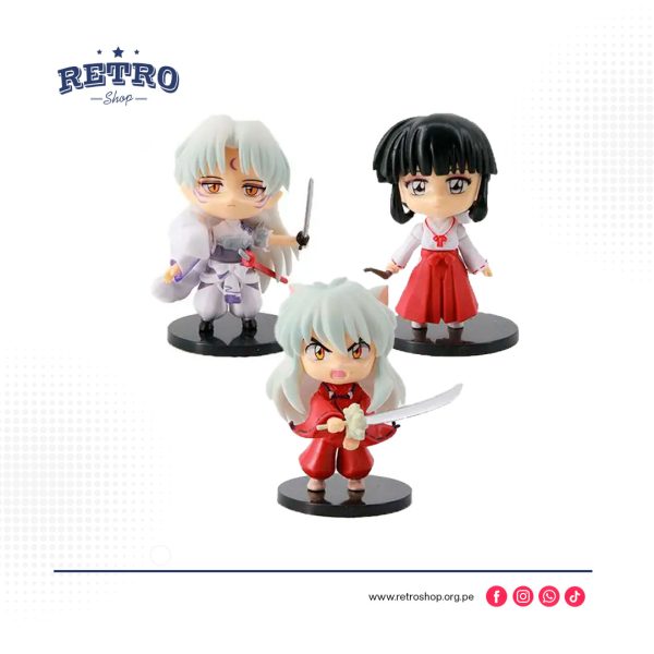 Las figuras están diseñadas para capturar los detalles distintivos de los personajes de Inuyasha