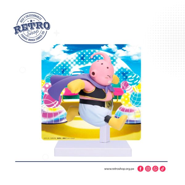 Banpresto - Dragon Ball DAIMA - Majin Buu con figura de panel