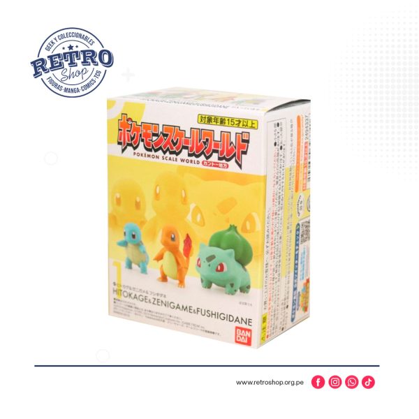 Charmander-Squirtle-Bulbasaur-1.jpg Pokémon Scale World Charmander, Squirtle & Bulbasaur