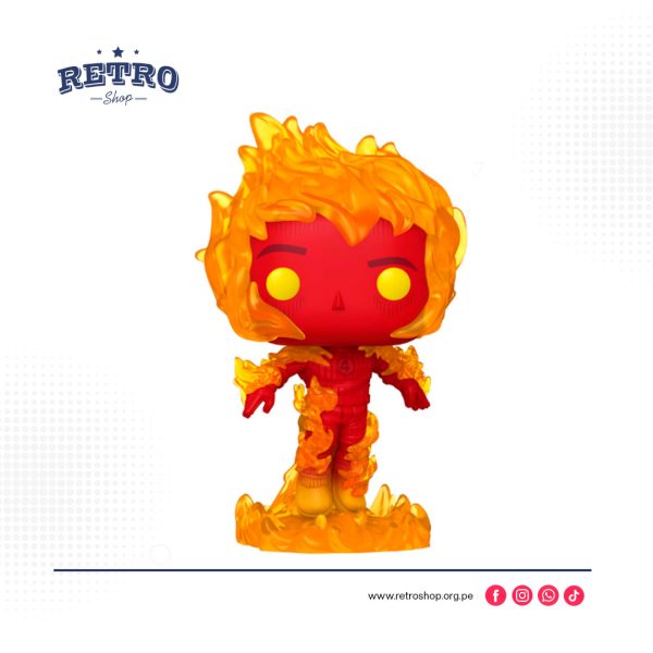 Funko Pop! Marvel: The Fantastic Four: First Steps - Antorcha humana - Cuatro fantásticos (2025)
