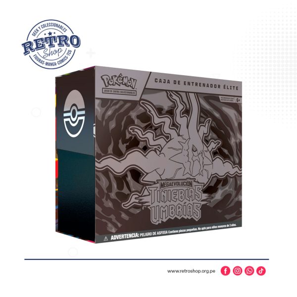 Pokémon Caja de Entrenador Élite de Megaevolución-Tinieblas Umbrías de JCC