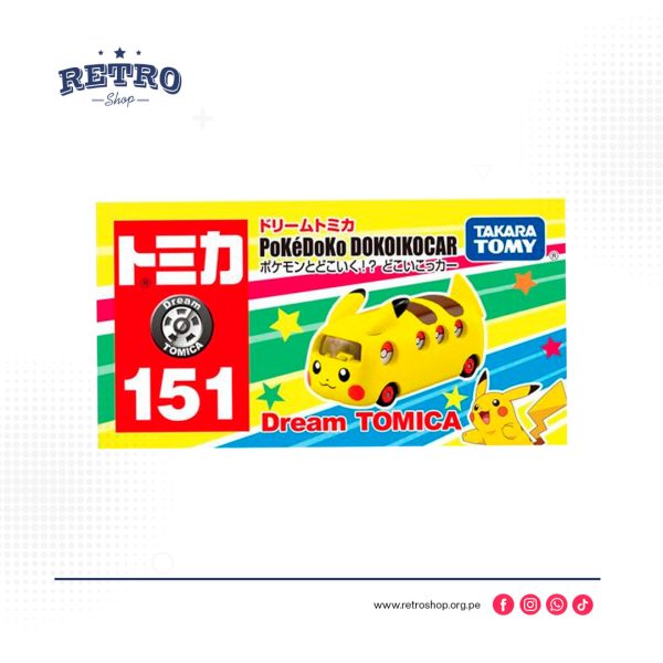 Pokemon-Pikachu-Pokedoko-Dokoikocar-1.jpg Pokemon Pikachu Pokedoko Dokoikocar - TAKARA TOMY Tomica No.151