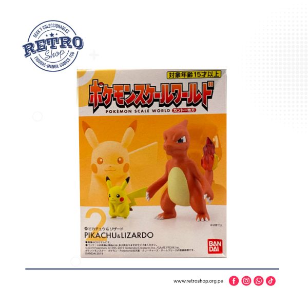 Pokémon Scale World Charmeleon y Pikachu