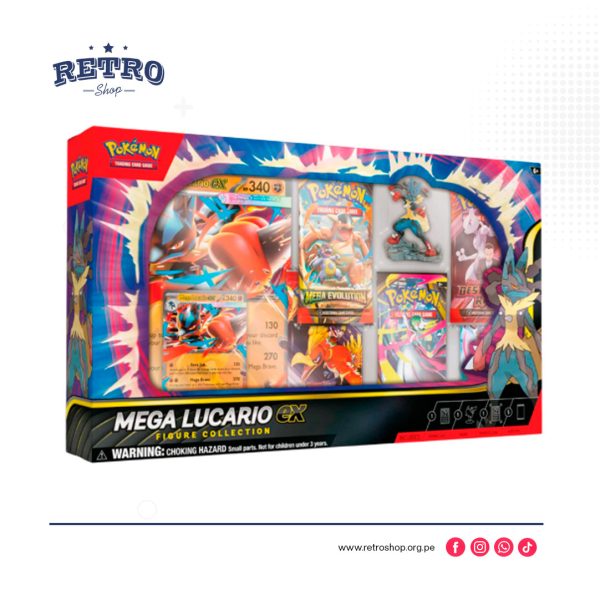 Pokemon TCG Mega Lucario Ex Figura Coleccion Español