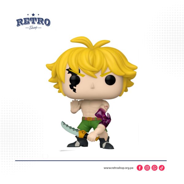 Pop! Animación: Los siete pecados capitales - Figura de vinilo PX de Meliodas