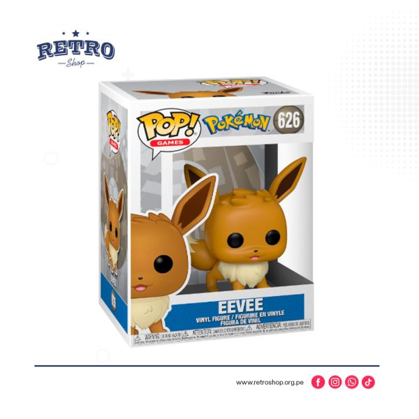 ¡Funko Pop! Juegos: Pokemon - Figura de vinilo Eevee