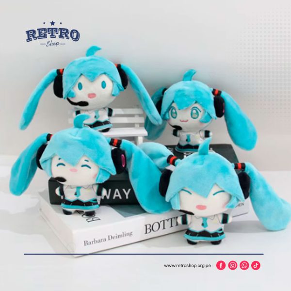 Llavero Hatsune Miku 4 "10CM, peluche pequeño Kawaii