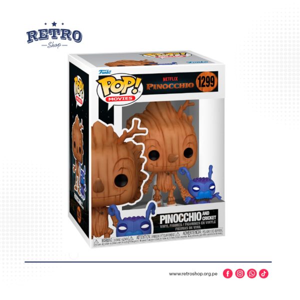 pinocho2.jpg Funko Pop! & Buddy Películas: Netflix Pinocho - Pinocho y Cricket