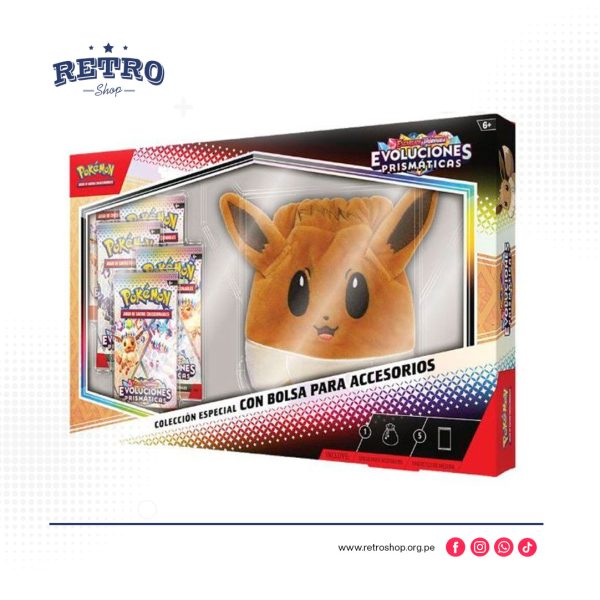 pouch.jpg Pokémon TCG Evoluciones Prismáticas - Colección Especial con Bolsa para Accesorios (Español)