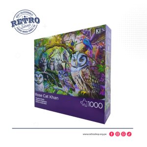 Puzzle Búhos Tropicales 1000 piezas – KI Puzzles