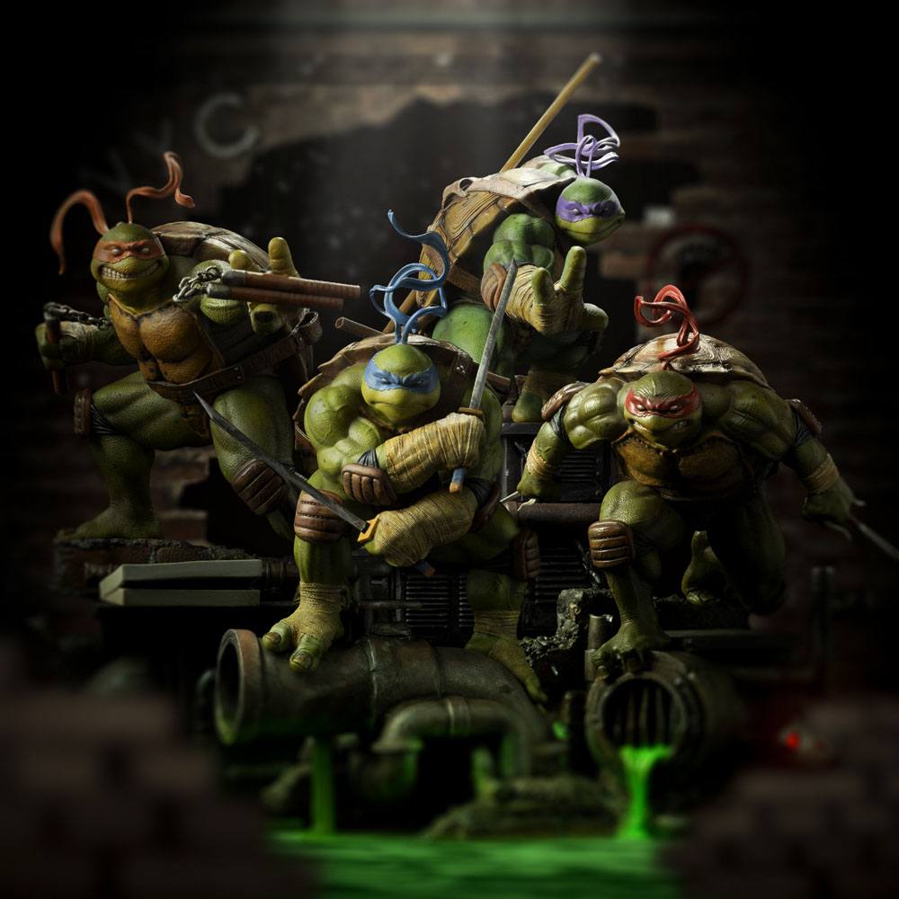 Banner de figuras de Las Tortugas Ninja en Retroshop con coleccionables articulados y juguetes de TMNT.