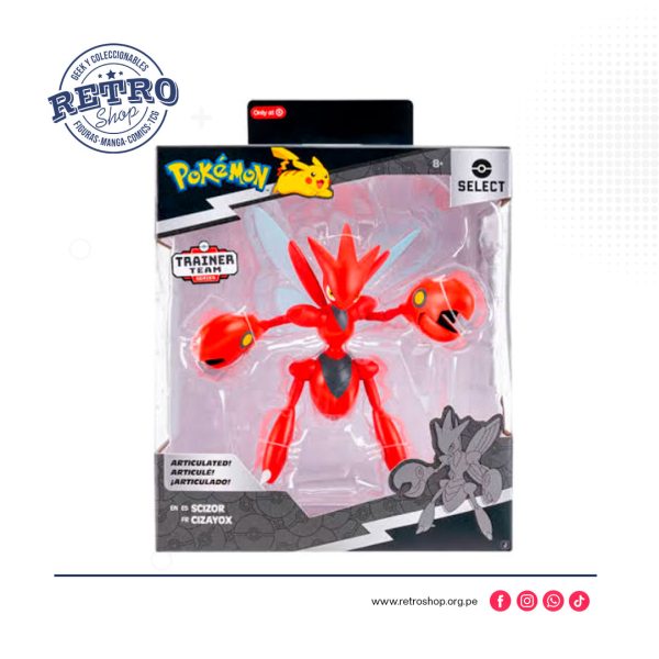 pokemon-select-serie-11-scizor Pokémon Select Serie 11: Scizor Articulado, Trainer Team Series
